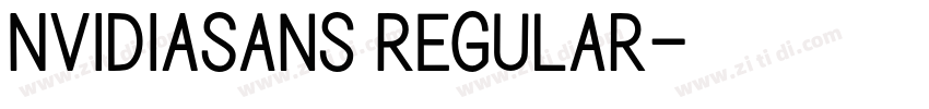 NVIDIASans Regular字体转换